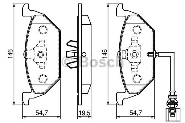 Bosch Klocki hamulcowe, zestaw – cena 103 PLN