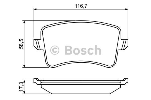 Bosch Гальмівні колодки, комплект – ціна 152 PLN