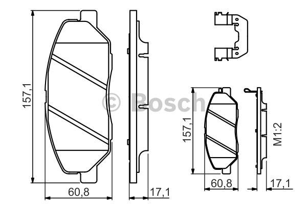 Bosch Klocki hamulcowe, zestaw – cena 140 PLN