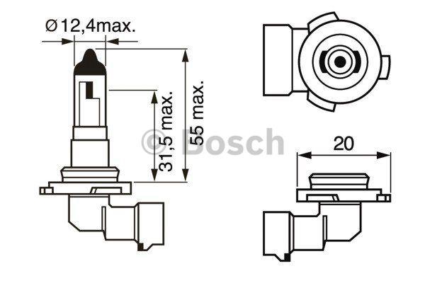 Bosch Żarówka halogenowa Bosch Pure Light 12V H10 42W – cena 30 PLN