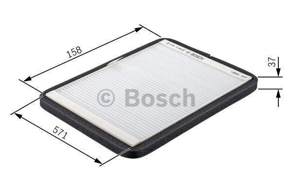 Bosch Filtr kabinowy z węglem aktywnym – cena 97 PLN