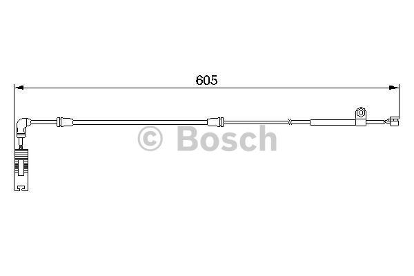 Bosch Czujnik zużycia klocków hamulcowych – cena 38 PLN