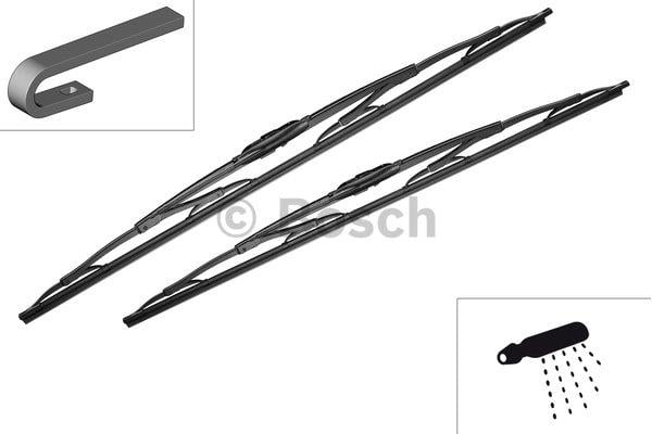 Bosch Twin Frame Wiper Brush Set 600&#x2F;600 Bosch 3 397 118 309
