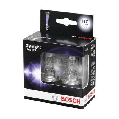 Halogen lamp Bosch Gigalight Plus 120 12V H7 55W +120% Bosch 1 987 301 107