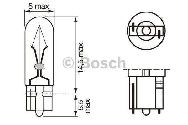 Bosch Żarówka W1,2W 12V 1,2W – cena 3 PLN