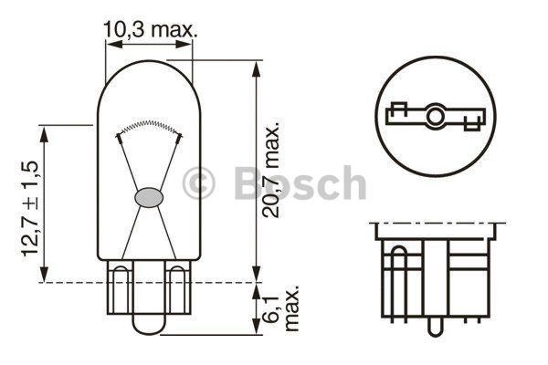 Żarówka W3W 12V 3W Bosch 1 987 302 217