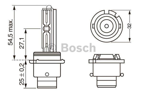 Bosch Лампа ксеноновая D2S 85V 35W – цена 120 PLN