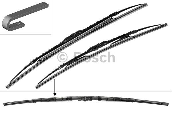 Bosch Bosch Twin Spoiler Frame Wiper Brush Set 550&#x2F;530 – price 99 PLN