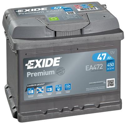 Exide EA472 Akumulator Exide Premium 12V 47AH 450A(EN) R+ EA472: Dobra cena w Polsce na 2407.PL - Kup Teraz!