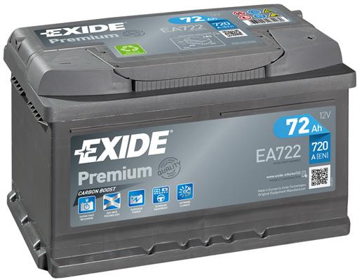 Exide EA722 Akumulator Exide Premium 12V 72AH 720A(EN) R+ EA722: Dobra cena w Polsce na 2407.PL - Kup Teraz!