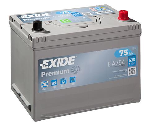Exide EA754 Akumulator Exide Premium 12V 75AH 630A(EN) R+ EA754: Dobra cena w Polsce na 2407.PL - Kup Teraz!