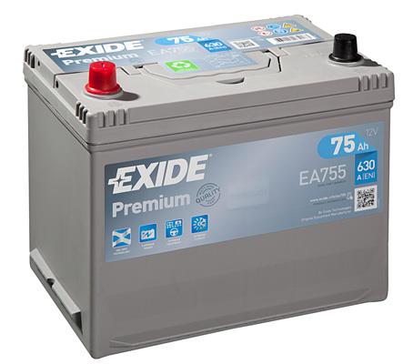 Exide EA755 Akumulator Exide Premium 12V 75AH 630A(EN) L+ EA755: Dobra cena w Polsce na 2407.PL - Kup Teraz!