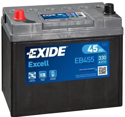Exide EB455 Akumulator Exide Excell 12V 45AH 330A(EN) L+ EB455: Dobra cena w Polsce na 2407.PL - Kup Teraz!