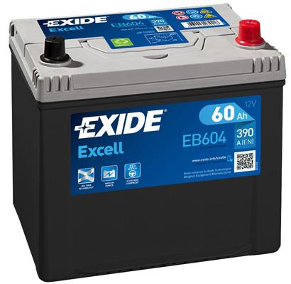 Exide EB604 Akumulator Exide Excell 12V 60AH 390A(EN) R+ EB604: Dobra cena w Polsce na 2407.PL - Kup Teraz!