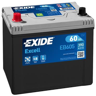 Exide EB605 Akumulator Exide Excell 12V 60AH 390A(EN) L+ EB605: Dobra cena w Polsce na 2407.PL - Kup Teraz!
