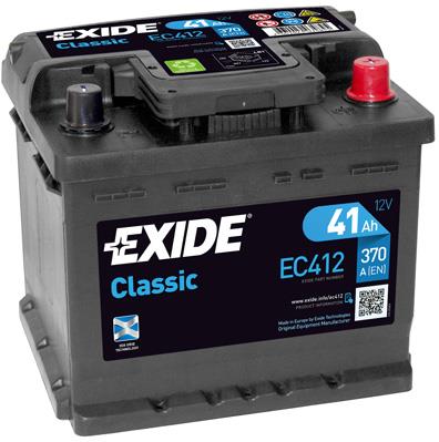 Exide EC412 Akumulator Exide Classic 12V 41AH 370A(EN) R+ EC412: Dobra cena w Polsce na 2407.PL - Kup Teraz!