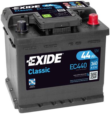Exide EC440 Akumulator Exide Classic 12V 44AH 360A(EN) R+ EC440: Dobra cena w Polsce na 2407.PL - Kup Teraz!