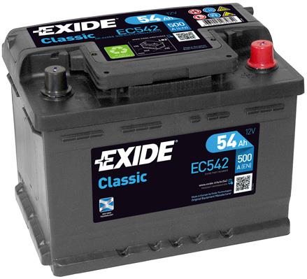 Exide EC542 Akumulator Exide Classic 12V 54AH 500A(EN) R+ EC542: Dobra cena w Polsce na 2407.PL - Kup Teraz!