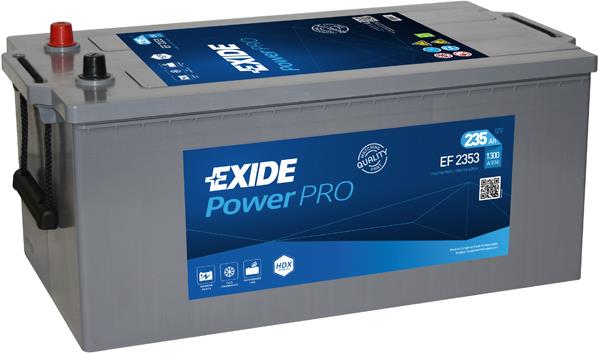 Exide EF2353 Battery Exide PowerPRO 12V 235AH 1300A(EN) L+ EF2353: Buy near me in Poland at 2407.PL - Good price!