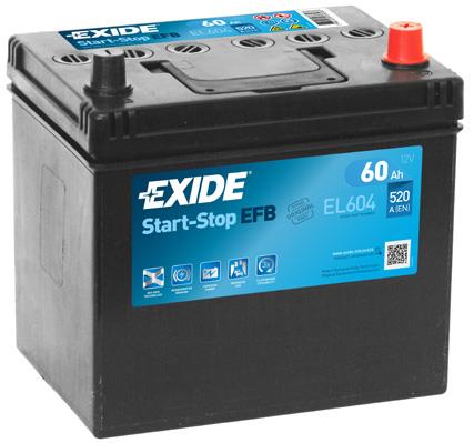 Exide EL604 Akumulator Exide Start-Stop EFB 12V 60AH 520A(EN) R+ EL604: Dobra cena w Polsce na 2407.PL - Kup Teraz!
