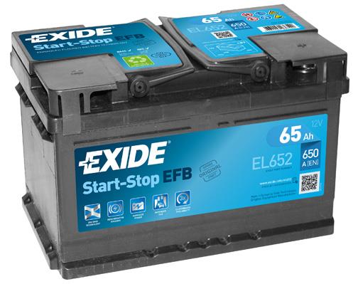 Exide EL652 Akumulator Exide Start-Stop EFB 12V 65AH 650A(EN) R+ EL652: Dobra cena w Polsce na 2407.PL - Kup Teraz!