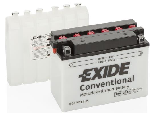 Exide E50-N18L-A Starterbatterie Exide Conventional 12V 20Ah 260A(EN) R+ E50N18LA: Kaufen Sie zu einem guten Preis in Polen bei 2407.PL!