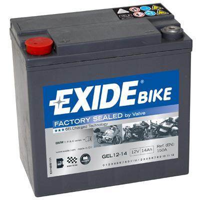 Battery Exide GEL 12V 14AH 150A(EN) L+ - GEL1214 Exide -  Store