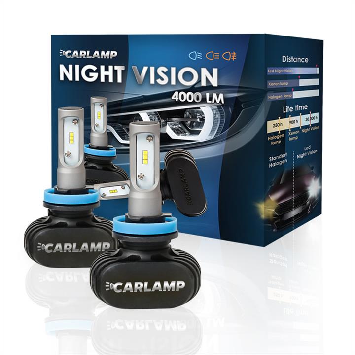 Carlamp NVH4 Żarówka LED zestaw Carlamp Night Vision H4 12V 50W 5000K (2 szt.) NVH4: Dobra cena w Polsce na 2407.PL - Kup Teraz!