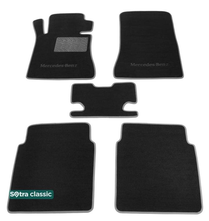 Sotra 00153-GD-GREY Interior mats Sotra two-layer gray for Mercedes S-class (1979-1992), set 00153GDGREY: Buy near me at 2407.PL in Poland at an Affordable price!