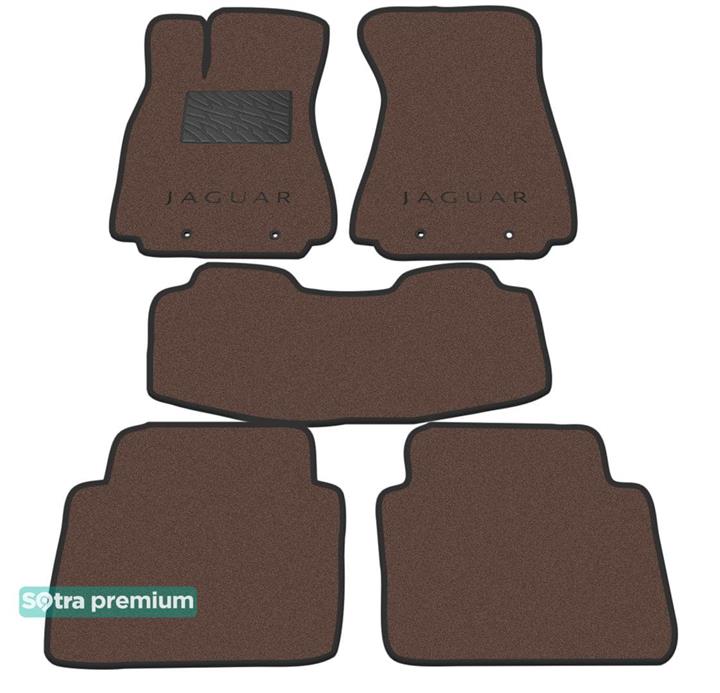 Sotra 01377-CH-CHOCO Interior mats Sotra two-layer brown for Jaguar Xj-series (2003-2009), set 01377CHCHOCO: Buy near me at 2407.PL in Poland at an Affordable price!