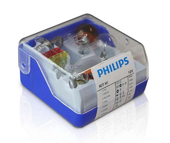 Philips 55008SKKM Набор запасных ламп Philips Single Kit H1 12V 55008SKKM: Отличная цена - Купить в Польше на 2407.PL!