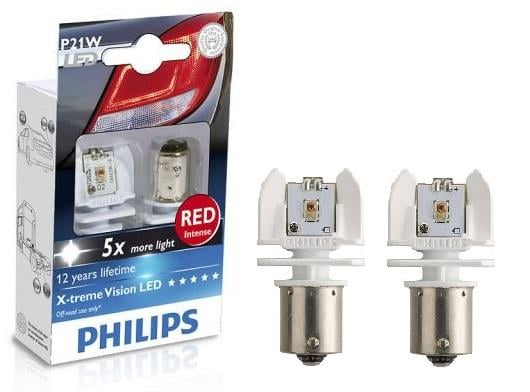 Philips 12898RX2 Лампа світлодіодна Philips X-treme Vision LED P21W 12V BA15s (2 шт.) 12898RX2: Приваблива ціна - Купити у Польщі на 2407.PL!