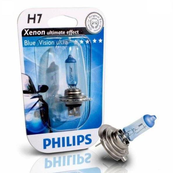 Philips 12972BVUB1 Halogen lamp Philips Bluevision Ultra 12V H7 55W 12972BVUB1: Buy near me in Poland at 2407.PL - Good price!