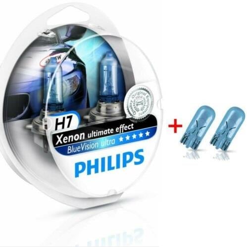 Philips 12972BVUSM Лампа галогенная Philips Bluevision Ultra 12В H7 55Вт 12972BVUSM: Отличная цена - Купить в Польше на 2407.PL!