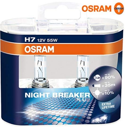 Osram 64210NBP-HCB Halogen lamp Osram Night Breaker Plus +90% 12V H7 55W +90% 64210NBPHCB: Buy near me in Poland at 2407.PL - Good price!