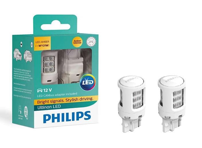 Philips 11065ULAX2 Лампа светодиодная Philips Ultinon LED T20 (W21W) 12V WX3x16d (2 шт.) 11065ULAX2: Отличная цена - Купить в Польше на 2407.PL!