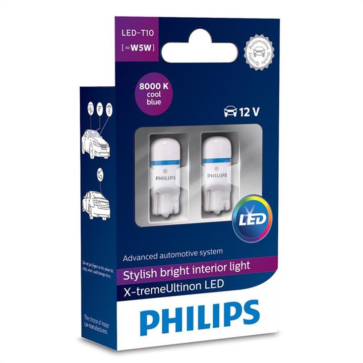 Philips 127998000KX2 Лампа світлодіодна Philips X-tremeUltinon LED T10 (W5W) 12В 1Вт 127998000KX2: Приваблива ціна - Купити у Польщі на 2407.PL!