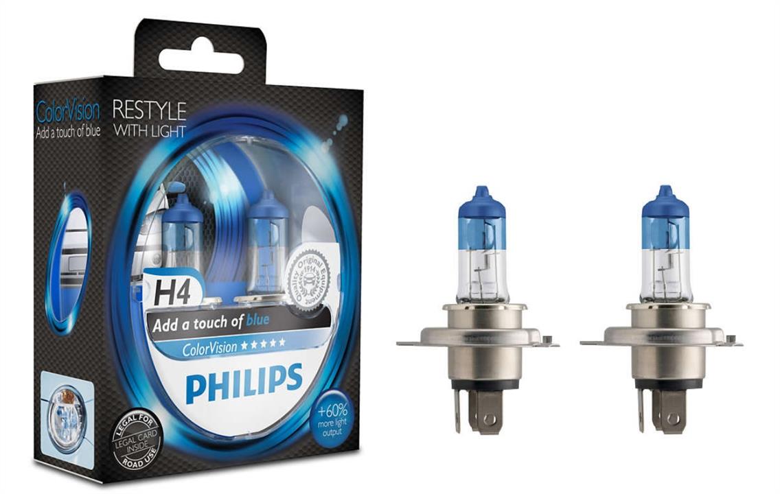 Philips 12342CVPBS2 Halogen lamp Philips Colorvision 12V H4 60/55W 12342CVPBS2: Buy near me in Poland at 2407.PL - Good price!