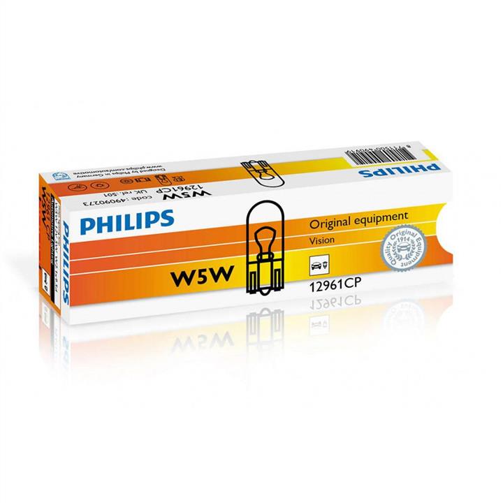 Лампа накаливания W5W 12V 5W Philips 12961CP