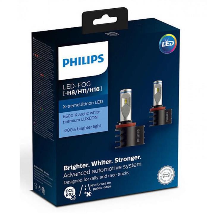 Philips 12794UNIX2 LED bulbs kit Philips X-TremeUltinon LED H8/H11/H16 12V 6500K (2 pc.) 12794UNIX2: Buy near me in Poland at 2407.PL - Good price!