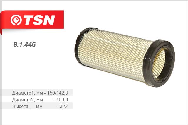 TSN 9.1.446 Воздушный фильтр 91446: Купить в Польше - Отличная цена на 2407.PL!
