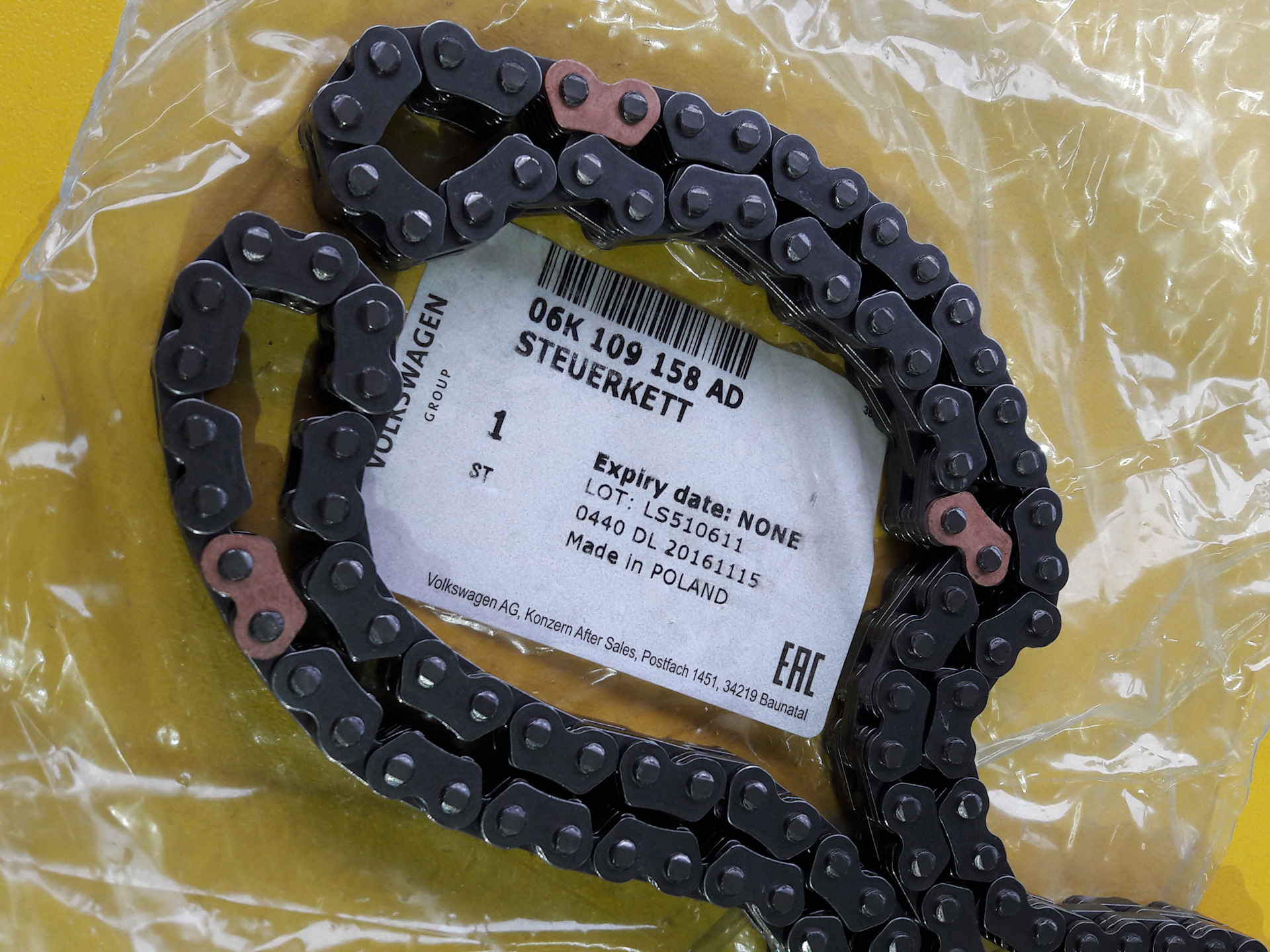 VAG 06K 109 158 AD Timing chain 06K109158AD: Buy near me in Poland at 2407.PL - Good price!