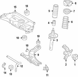 VAG 5C0 413 031 AK Shock absorber assy 5C0413031AK: Buy near me at 2407.PL in Poland at an Affordable price!