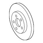 VAG 7B0 615 301 C Brake disc 7B0615301C: Buy near me at 2407.PL in Poland at an Affordable price!