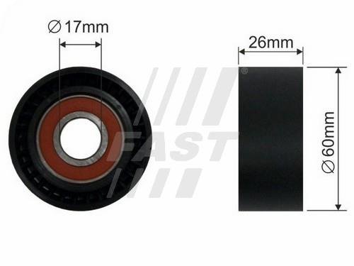 Fast FT44535 Ролик ремня поликлинового (приводного) FT44535: Отличная цена - Купить в Польше на 2407.PL!
