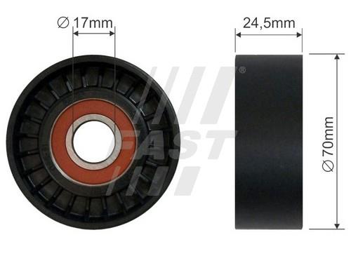 Fast FT44556 V-ribbed belt tensioner (drive) roller FT44556: Buy near me in Poland at 2407.PL - Good price!