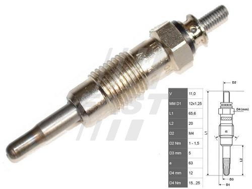 Fast FT82722 Glow plug FT82722: Buy near me in Poland at 2407.PL - Good price!