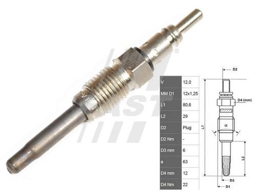 Fast FT82725 Glow plug FT82725: Buy near me in Poland at 2407.PL - Good price!