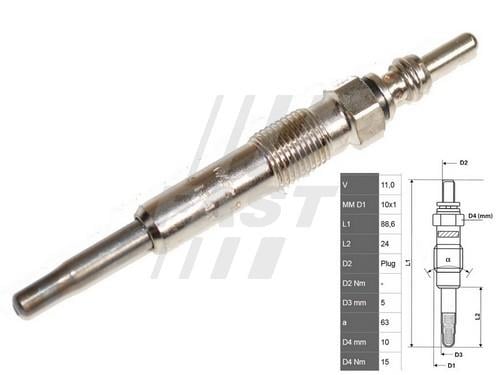 Fast FT82726 Glow plug FT82726: Buy near me in Poland at 2407.PL - Good price!