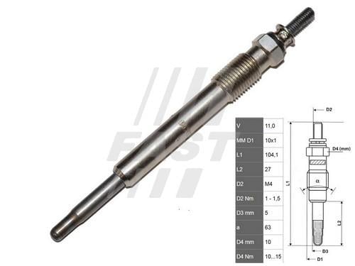 Fast FT82732 Glow plug FT82732: Buy near me in Poland at 2407.PL - Good price!